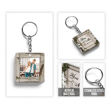 Custom Photo - God Knew My Heart Needed You - Couple keychain - Personalized Custom Keychain