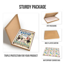 Swimming Poolside Family Couple Listen To The Good Music - Pool Sign - Personalized Custom Classic Metal Signs