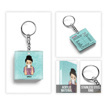 Personalized Keychain Nurse Nutrition Facts Nurse - Gift For Nurse - Custom Keychain Memorial Gifts