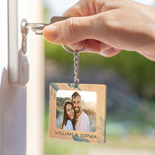 Custom Photo - God Blessed The Broken Road That Led Me Straight To You - Customized Keychain Gift - Couple Gift