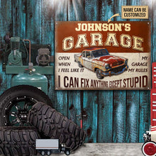 Personalized Auto Mechanic Garage I Can Fix Anything Customized Classic Metal Signs-Metal Sign-Thesunnyzone