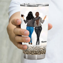 "She" To My "Nanigans" - Personalized Tumbler Cup - Birthday Gift For Besties, BFF, Sisters, Sistas, Co-workers