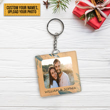 Custom Photo - God Blessed The Broken Road That Led Me Straight To You - Customized Keychain Gift - Couple Gift