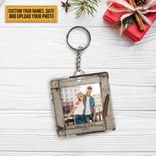 Custom Photo - God Knew My Heart Needed You - Couple keychain - Personalized Custom Keychain