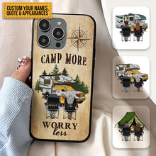 Husband And Wife Camping Partners For Life - Gift For Camping Lovers - Personalized Phone Case