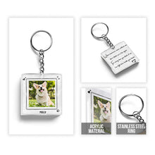 Custom Photo - Personalized Custom Dog Keychain Dog Memorial Gifts For Loss Of Dog dog - Personalized Keychains - Pet Memorial Gifts Cat Keychain