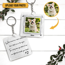 Custom Photo - Personalized Custom Dog Keychain Dog Memorial Gifts For Loss Of Dog dog - Personalized Keychains - Pet Memorial Gifts Cat Keychain