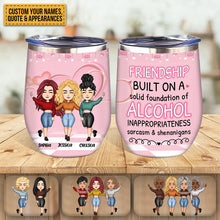 Here's To Another Year Of Us Laughing At Our Own Jokes - Besties Tumbler - Gift For Friends Personalized Custom Wine Tumbler