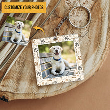 Custom Photo Personalized Keychain Don't Cry For Me I'm OK!! - Upload Image - Custom Keychain Memorial Gift For Dog Cat Mom Dad