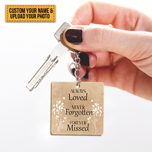 Custom Photo - Personalized Custom Keychain Always Loved, Never Forgotten, Forever Missed - Upload Image, Acrylic Keychain