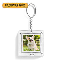 Custom Photo - Personalized Custom Dog Keychain Dog Memorial Gifts For Loss Of Dog dog - Personalized Keychains - Pet Memorial Gifts Cat Keychain