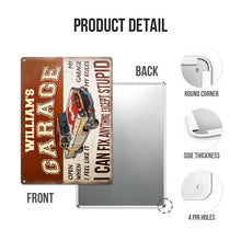 Garage Sign - Auto Mechanic Garage I Can Fix Anything Customized Classic Metal Signs