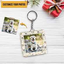 Custom Photo Personalized Keychain Don't Cry For Me I'm OK!! - Upload Image - Custom Keychain Memorial Gift For Dog Cat Mom Dad
