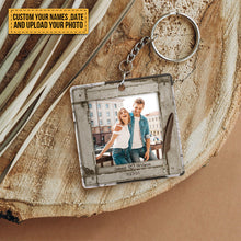 Custom Photo - God Knew My Heart Needed You - Couple keychain - Personalized Custom Keychain