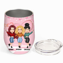 Here's To Another Year Of Us Laughing At Our Own Jokes - Besties Tumbler - Gift For Friends Personalized Custom Wine Tumbler