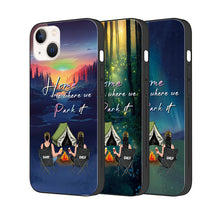 Home Is Where We Park It - Camping Phone Case - Memories Gift For Campers Couples Personalized Custom Phone Case