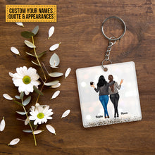 "She" To My "Nanigans" - Personalized Keychain - Birthday Gift For Besties, BFF, Sisters, Sistas, Co-workers