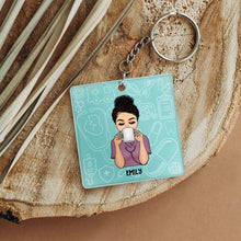 Personalized Keychain Nurse Nutrition Facts Nurse - Gift For Nurse - Custom Keychain Memorial Gifts