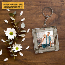 Custom Photo - God Knew My Heart Needed You - Couple keychain - Personalized Custom Keychain