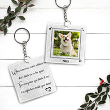 Custom Photo - Personalized Custom Dog Keychain Dog Memorial Gifts For Loss Of Dog dog - Personalized Keychains - Pet Memorial Gifts Cat Keychain